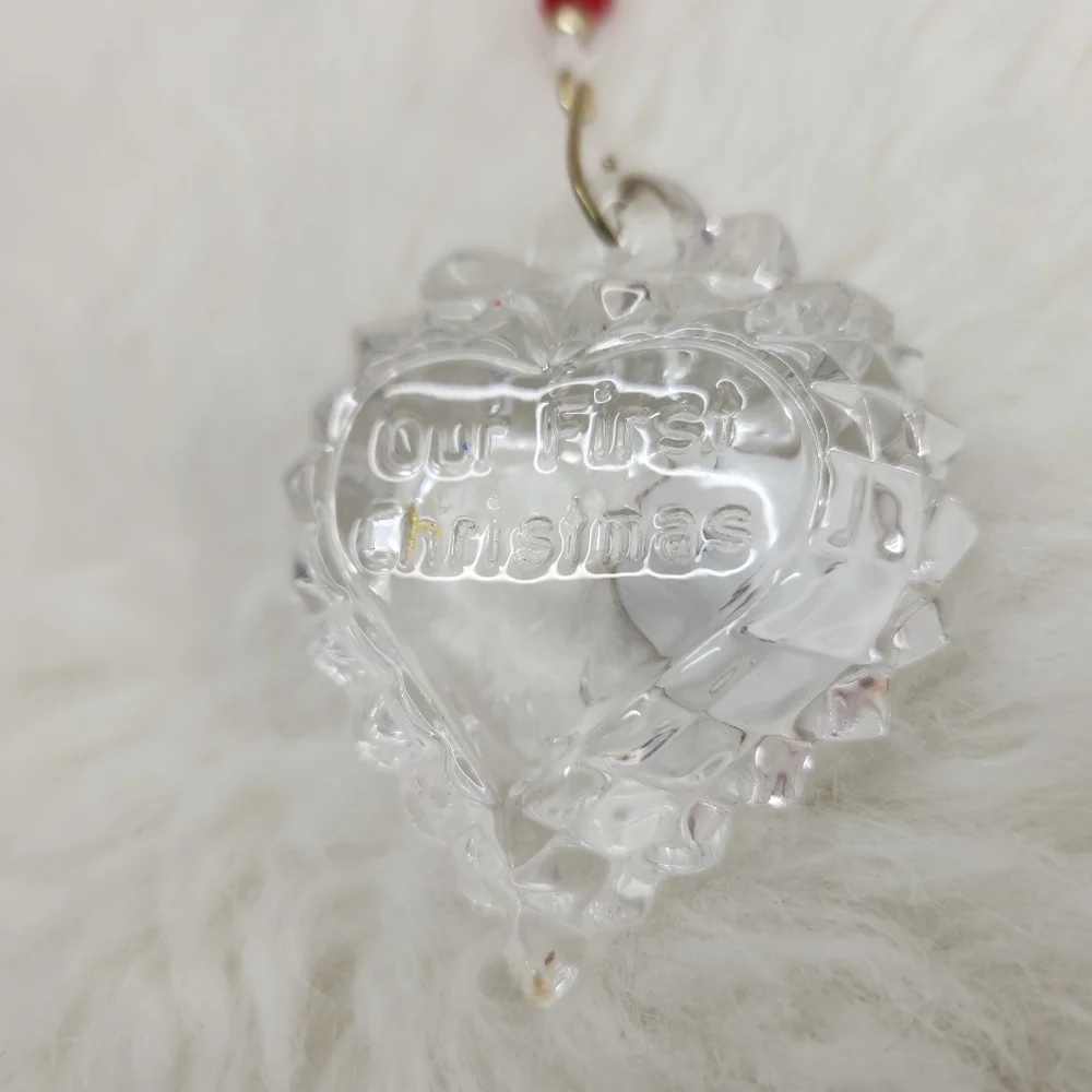 Waterford Crystal Our First Christmas Heart Shape Ornament